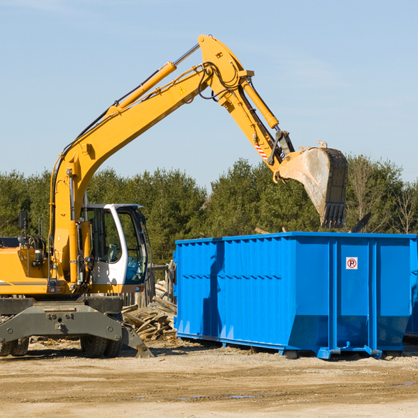 what happens if the residential dumpster is damaged or stolen during rental in Palms Michigan